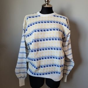 Aquascutum vintage houndstooth knit sweater